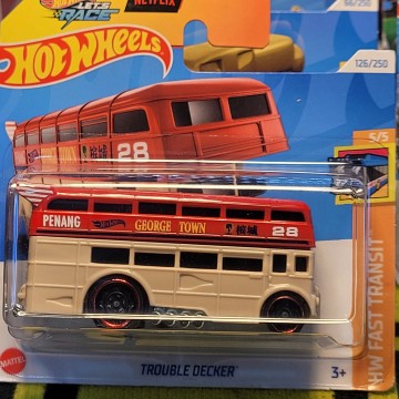 TROUBLE DECKER HOT WHEELS