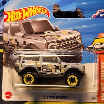 21 FORD BRONCO GRIS HOT WHEELS
