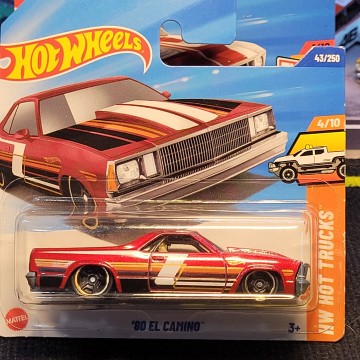 80 EL CAMINO ROJO HOT WHEELS