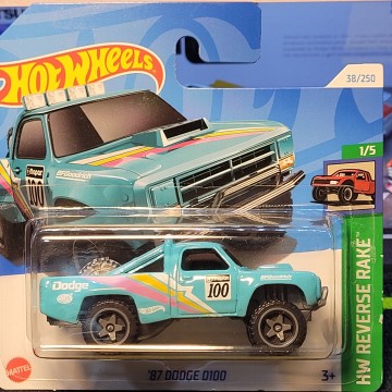 DODGE D100 TURQUESA HOT WHEELS