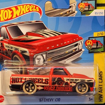 67 CHEVY C10 ROJO HOT WHEELS