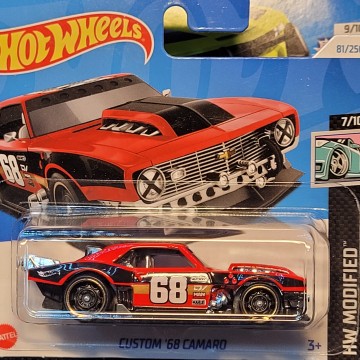 CUSTOM 68 CAMARO ROJO HOT...